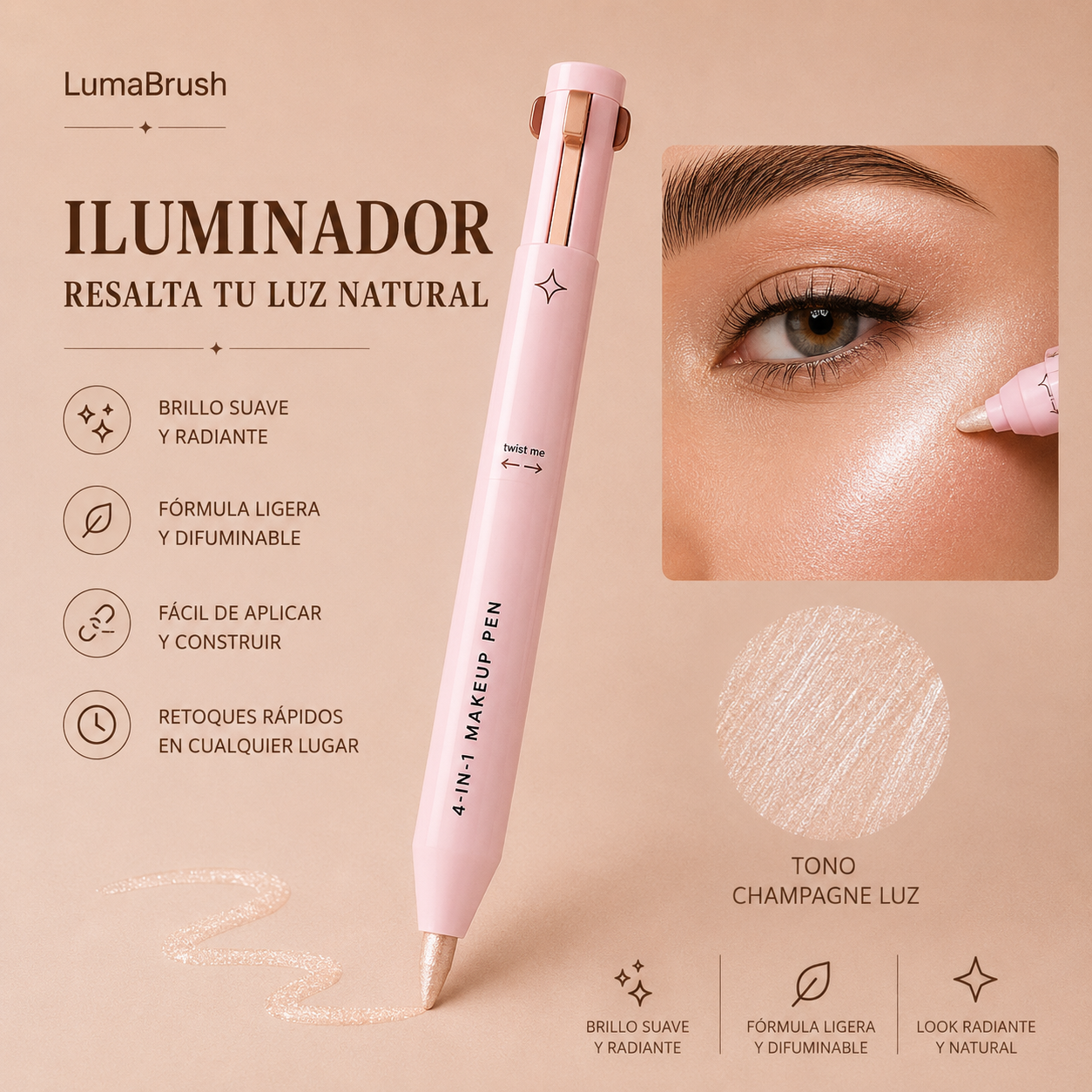 Boligrafo de maquillaje MultiGlam